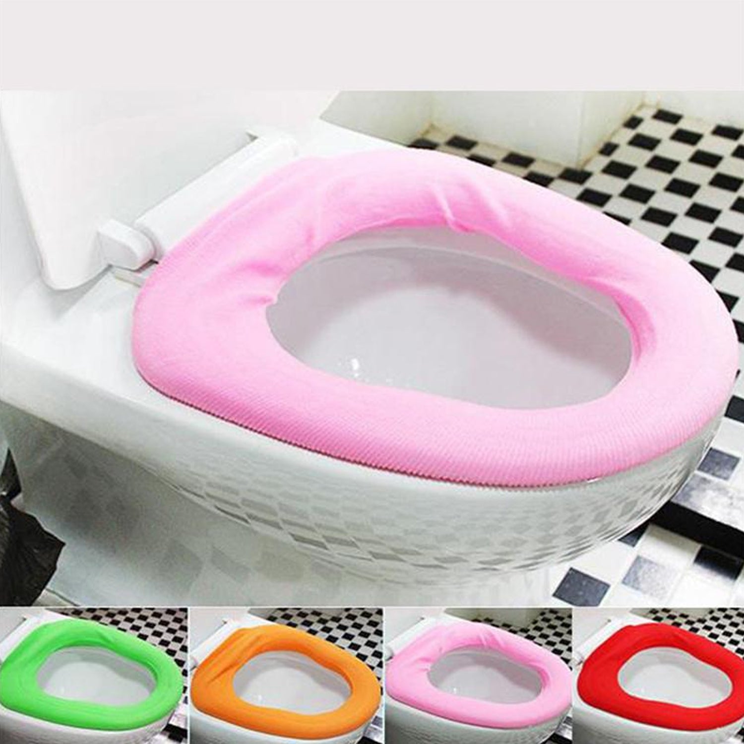 4768 Bathroom Soft Thicker Warmer Stretchable Washable Cloth Toilet Seat Cover Pads (1pc) 4768 Bathroom Soft Thicker Warmer Stretchable Washable Cloth Toilet Seat Cover Pads (1pc)